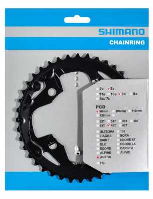 Звезда шатунов Shimano Acera FC-M3000 40T 9 скоростей (Y1RT98010